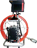 Caméra de poussée manuelle avec écran de contrôle (enregistreur numérique en option).